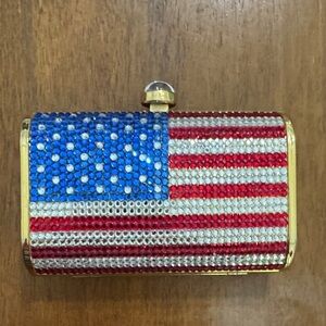 Elegant American Flag Clutch